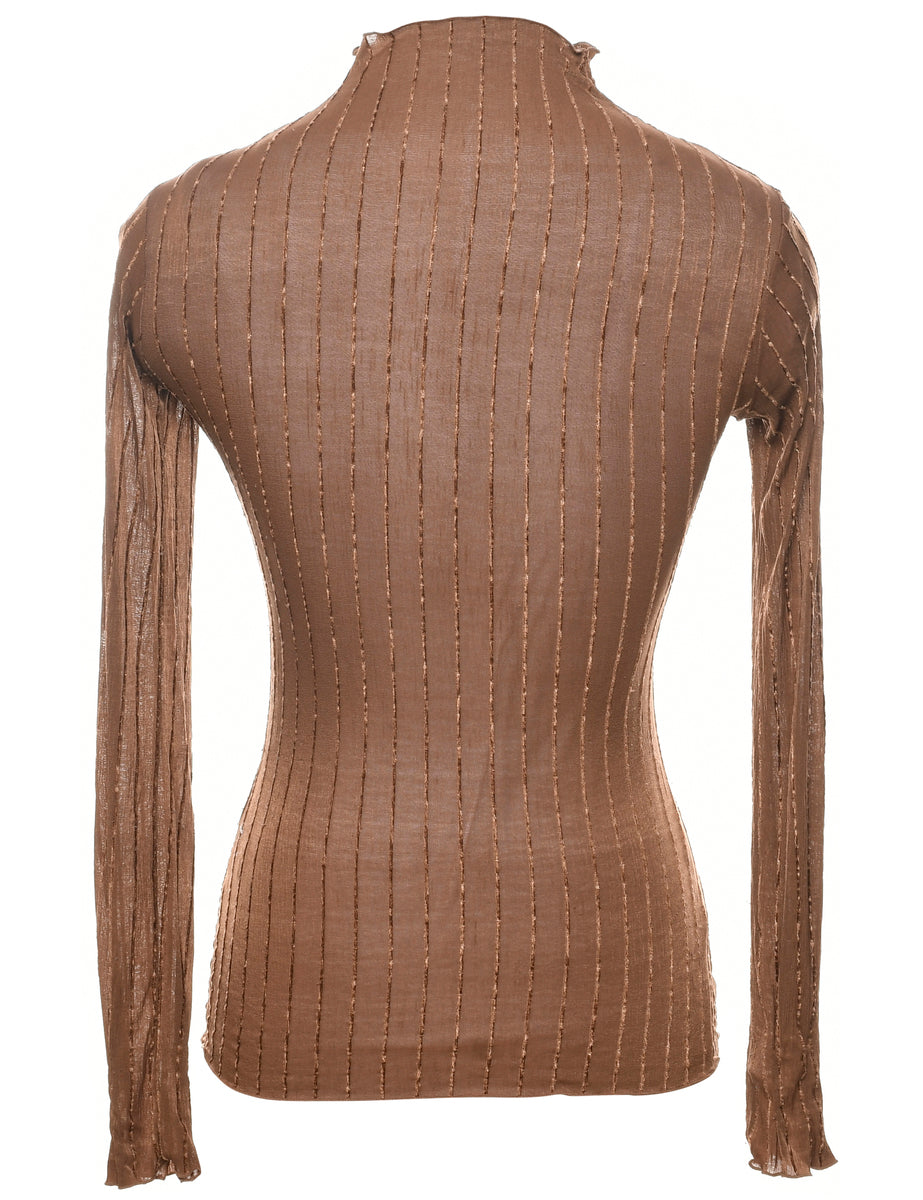 Sheer Effect Evening Top - XS