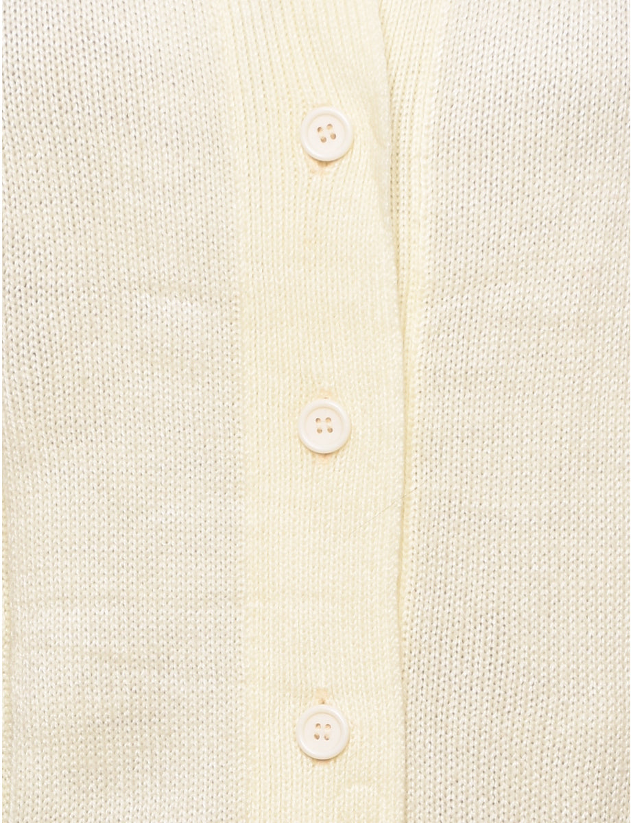 Cable Knit Cardigan - L