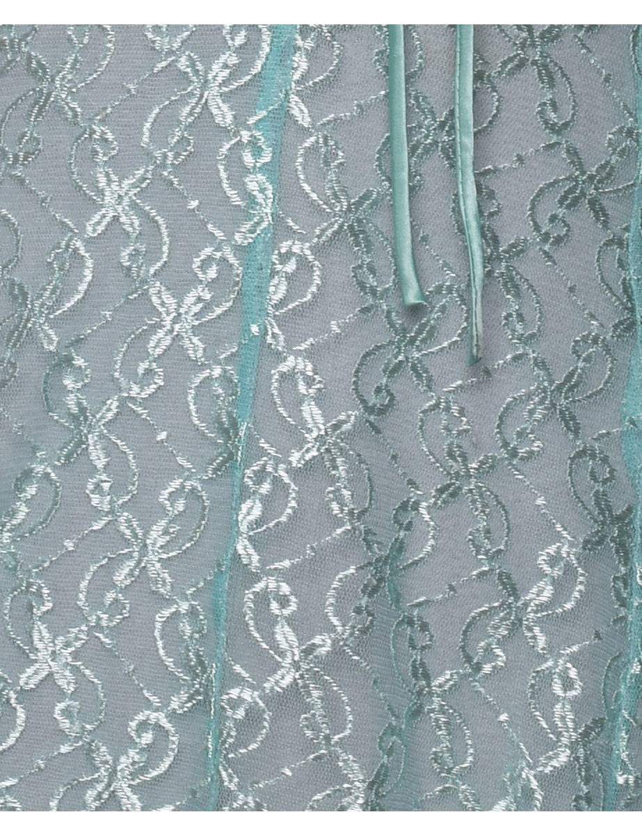 Turquoise Sparkly Slip - M