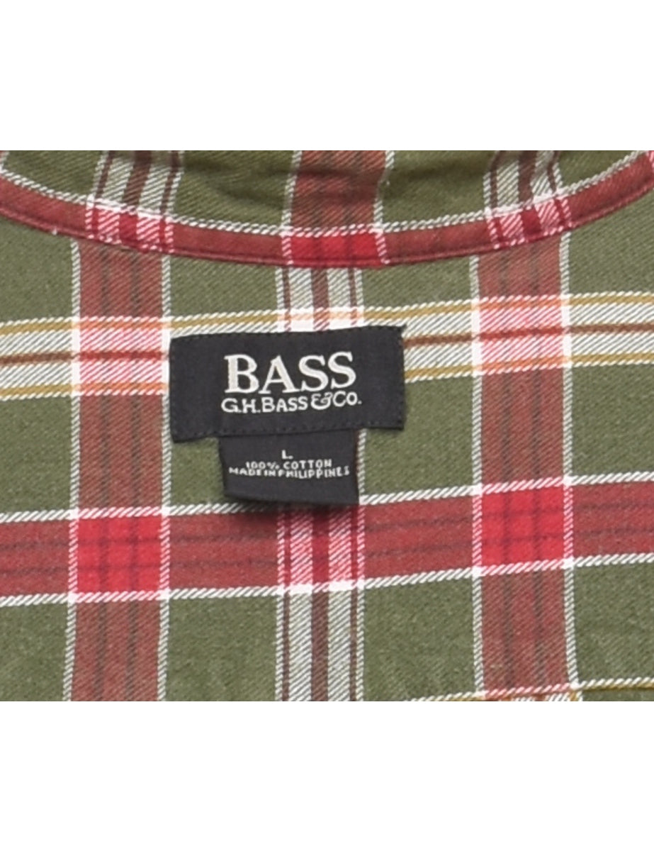G.H. Bass Checked Shirt - L