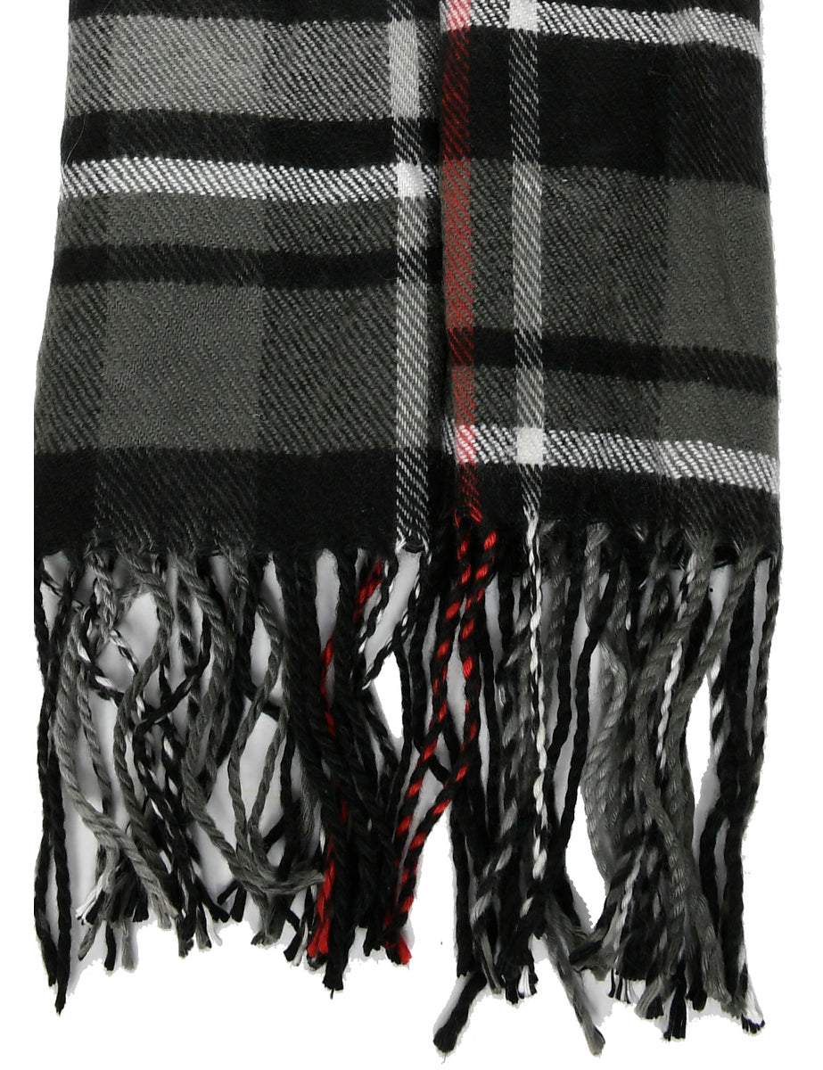 Checked Winter Scarf - M