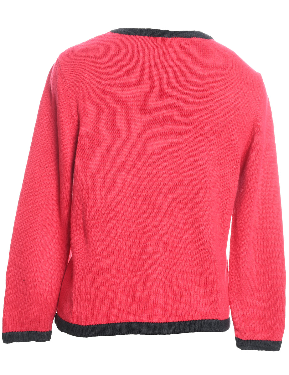 Santa Claus Christmas Cardigan - L