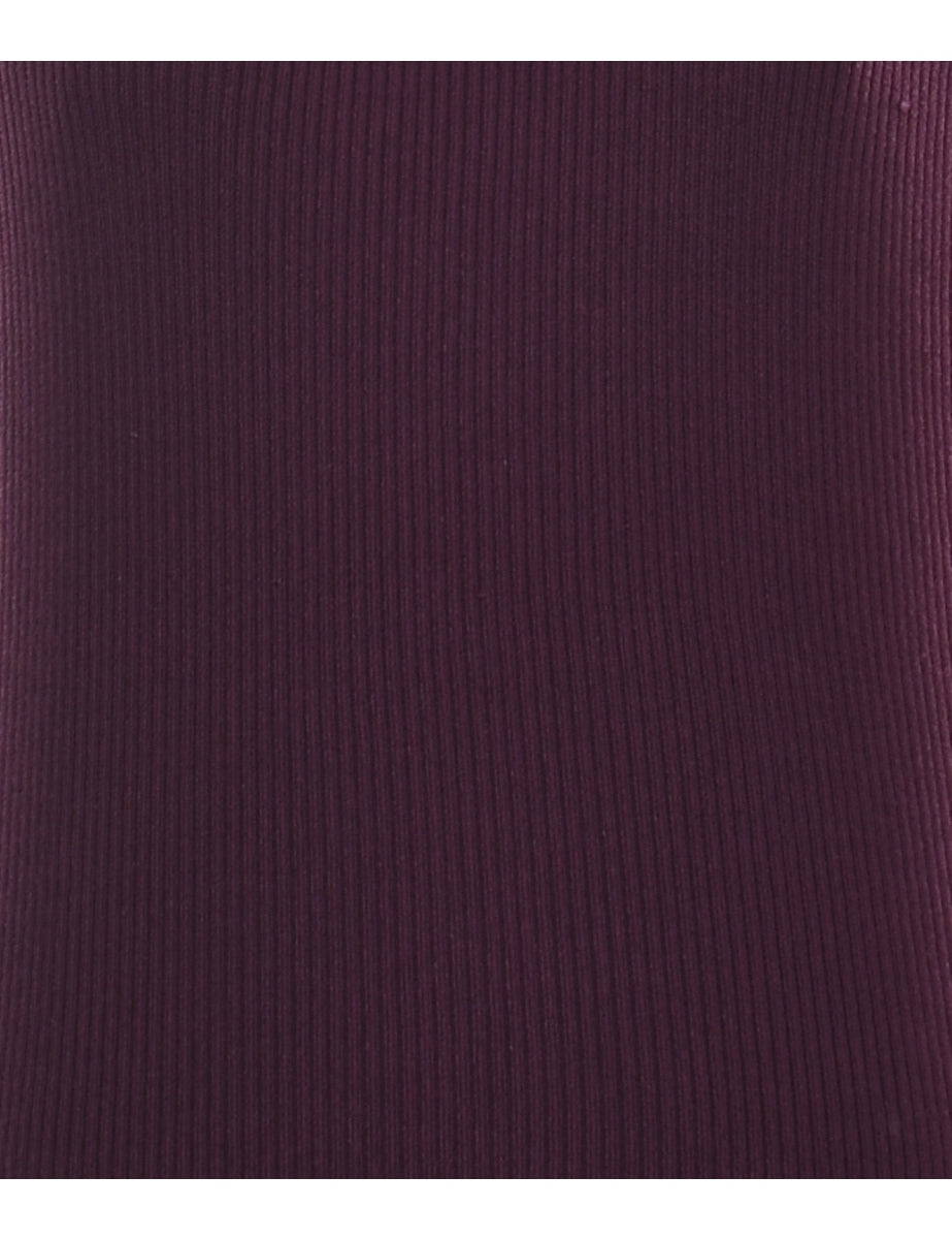 Beaded Plum Vest - M