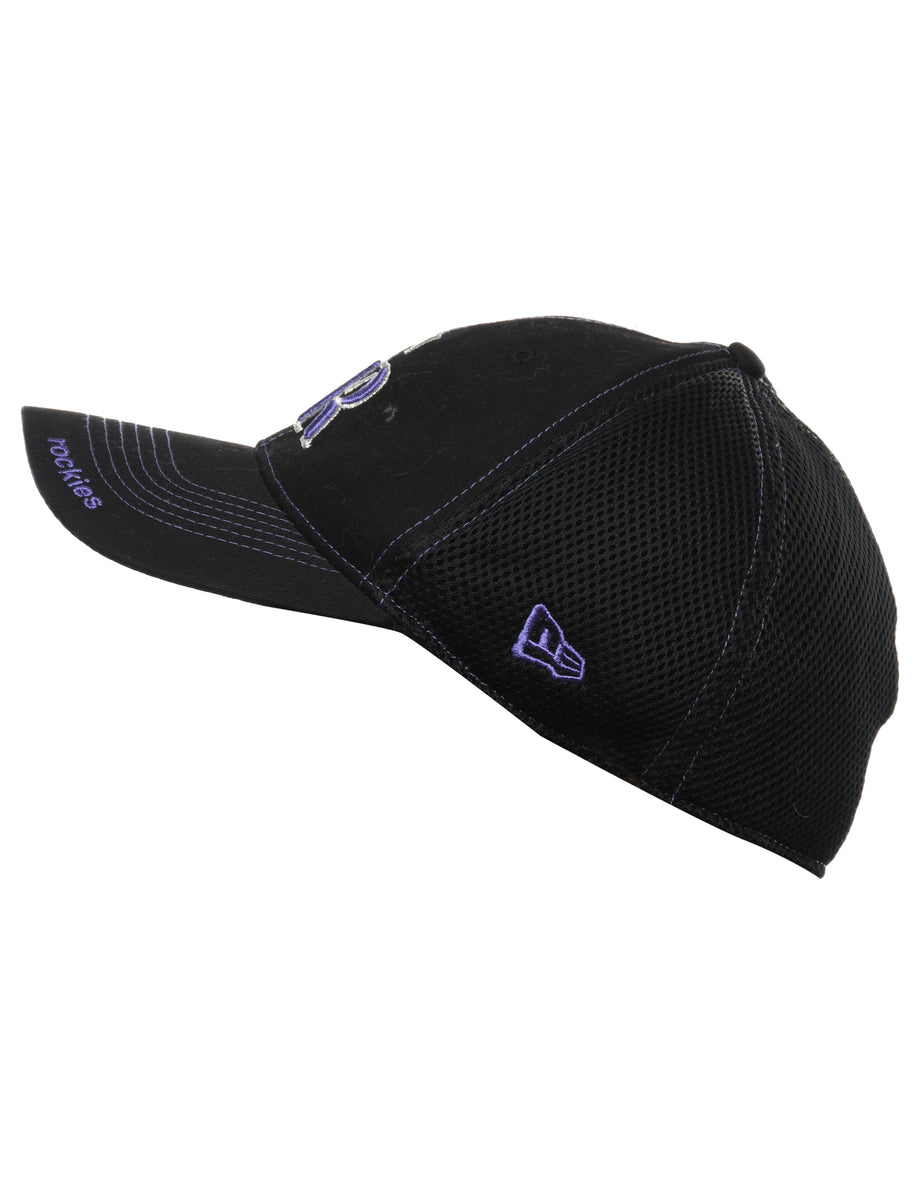 Black Embroided Cap - L