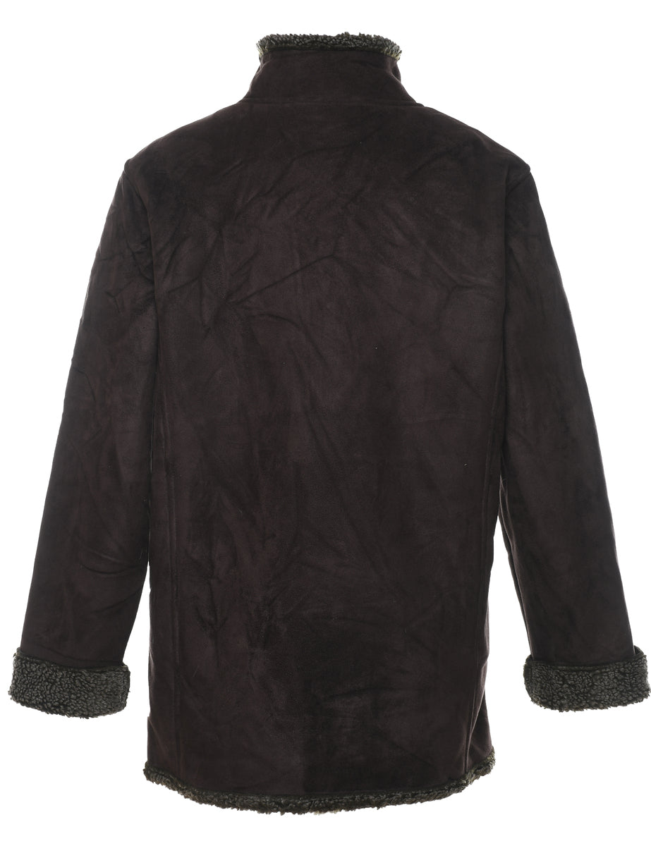 L.L. Bean Dark Brown Shearling Jacket - M