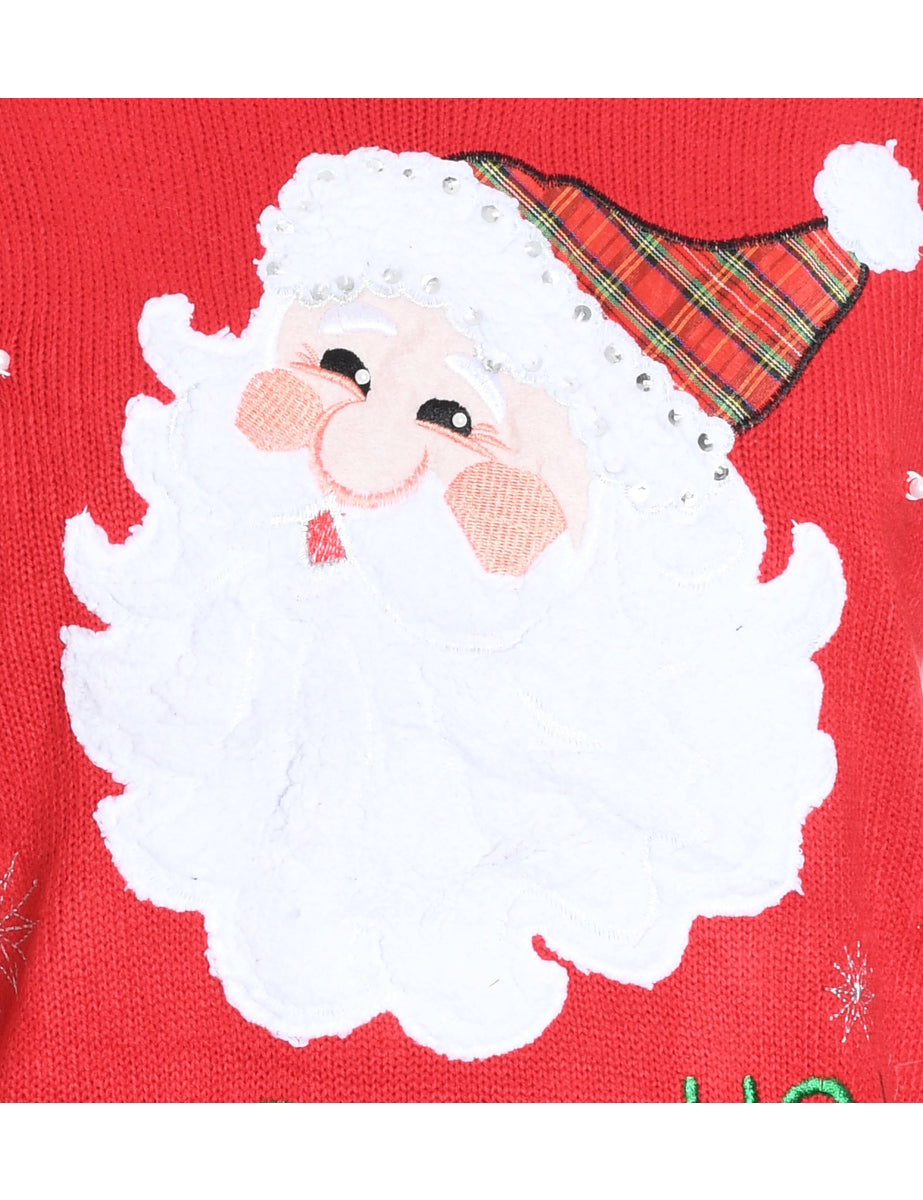 Santa Claus Christmas Jumper - M