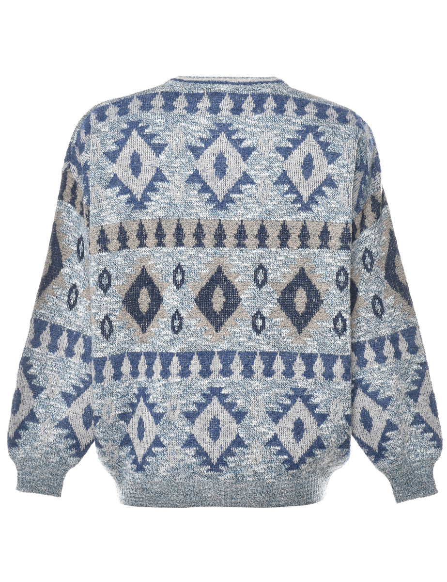 Geometric Pattern Jumper - L
