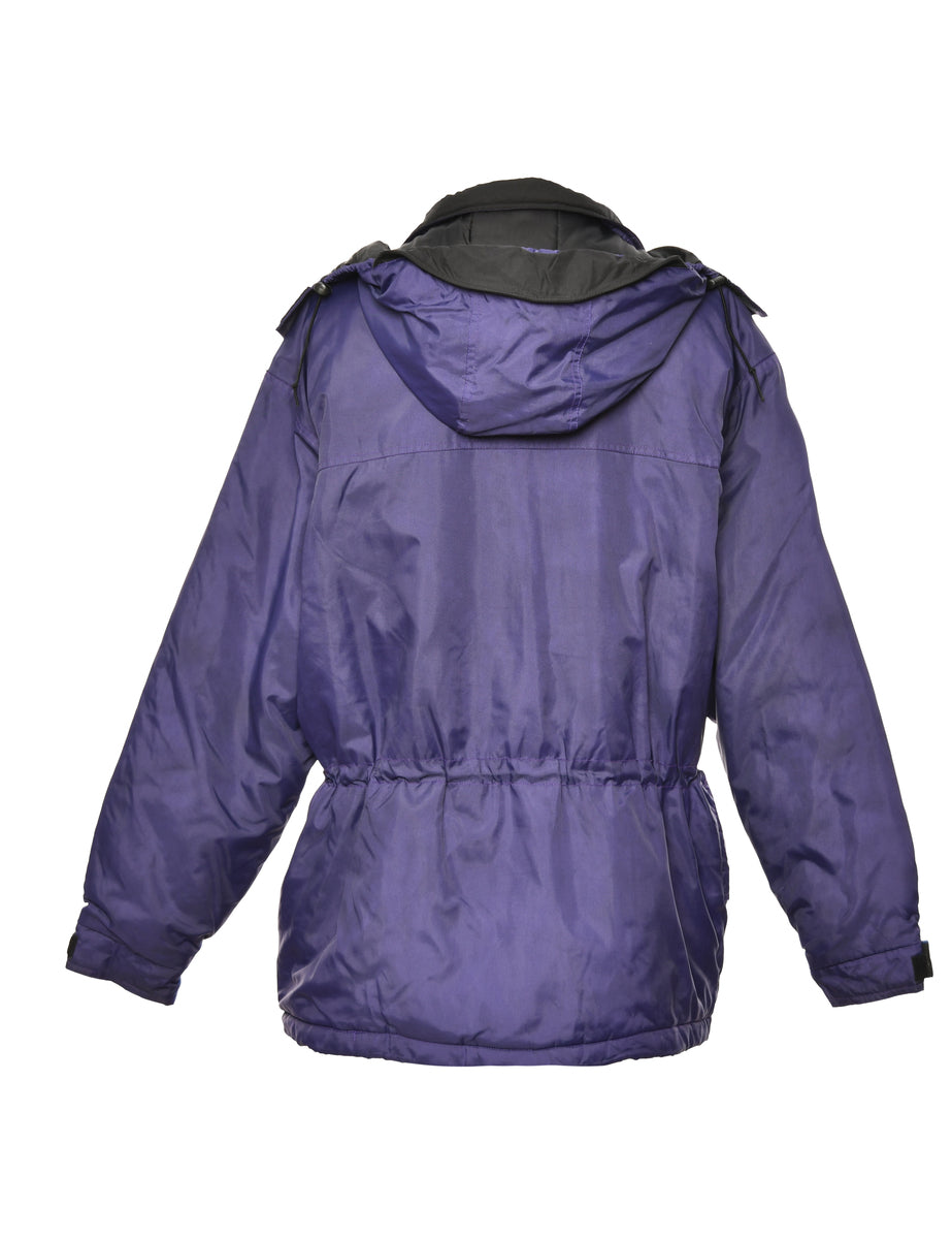 Purple & Black Two-Tone Mountaineering Jacket - L