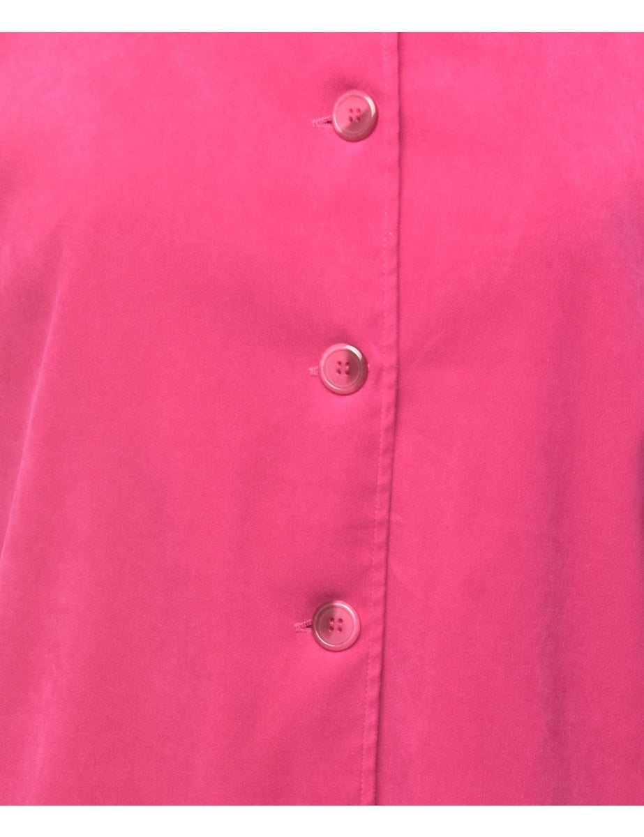Button Front Jacket - L