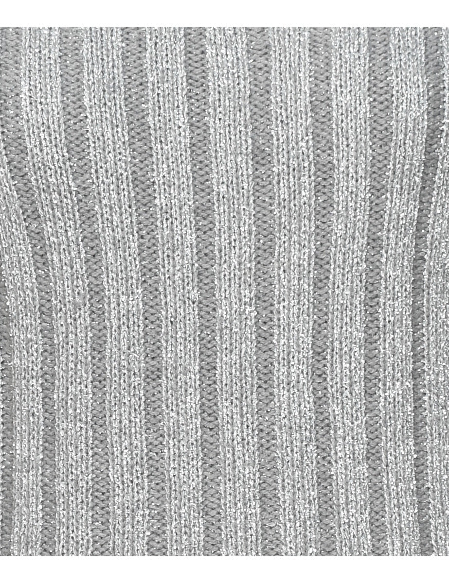 Lurex Thread Pattern Jumper - S