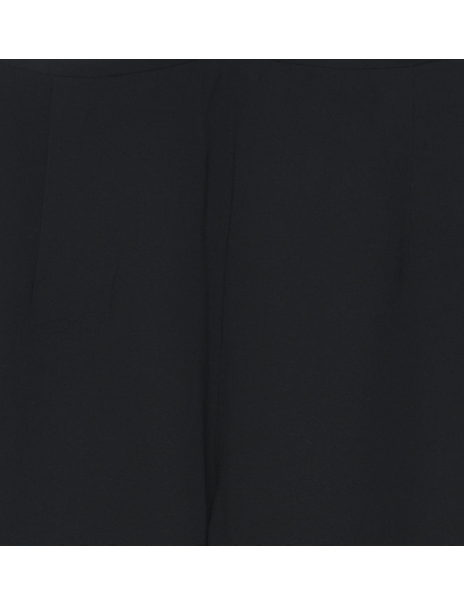 Black Silk Trousers - W28 L28