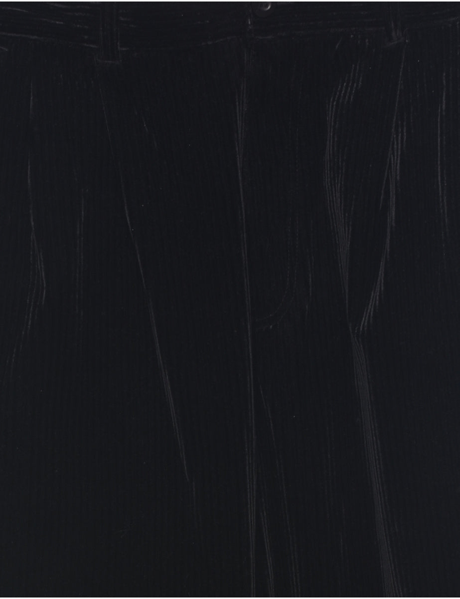 Corduroy Black Trousers - W34 L33
