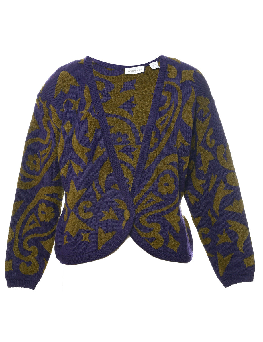 Purple Cardigan - M