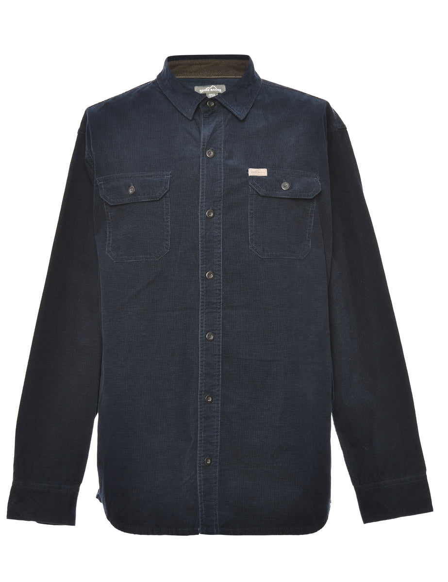 Corduroy Navy Shirt - XL
