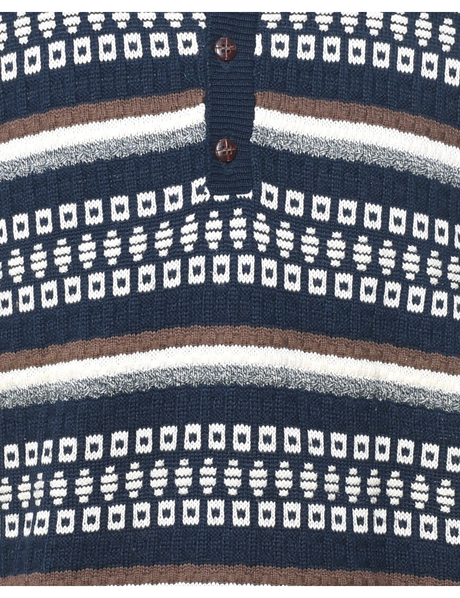 Fairisle Knit Jumper - M