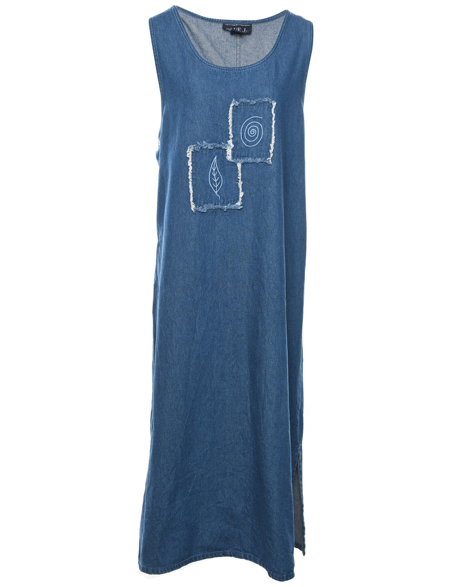 Medium Wash Denim Dress - XL