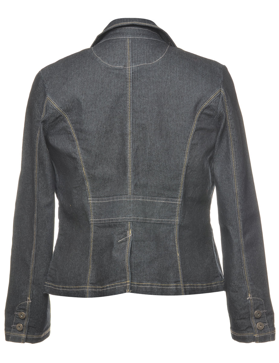 Black Denim Jacket - L