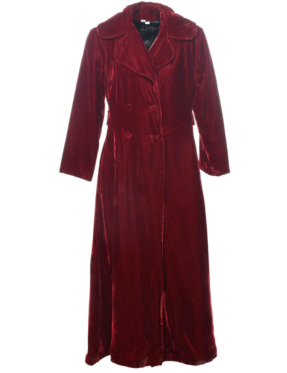 Velvet Fabric Coat - S