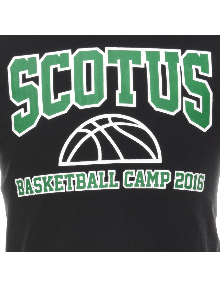 Gildan Scotus Basketball Printed T-shirt - M