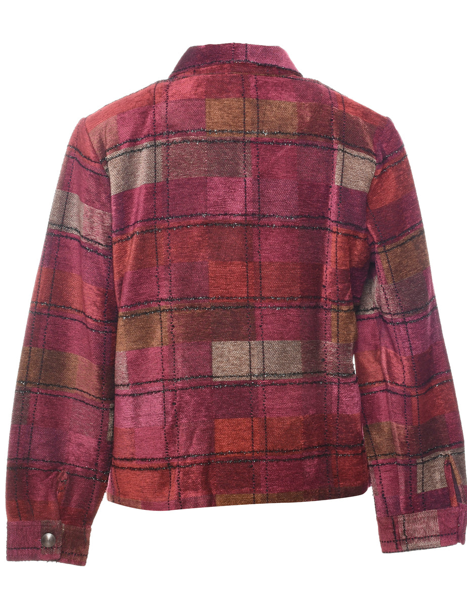 Checked Tapestry Jacket - L