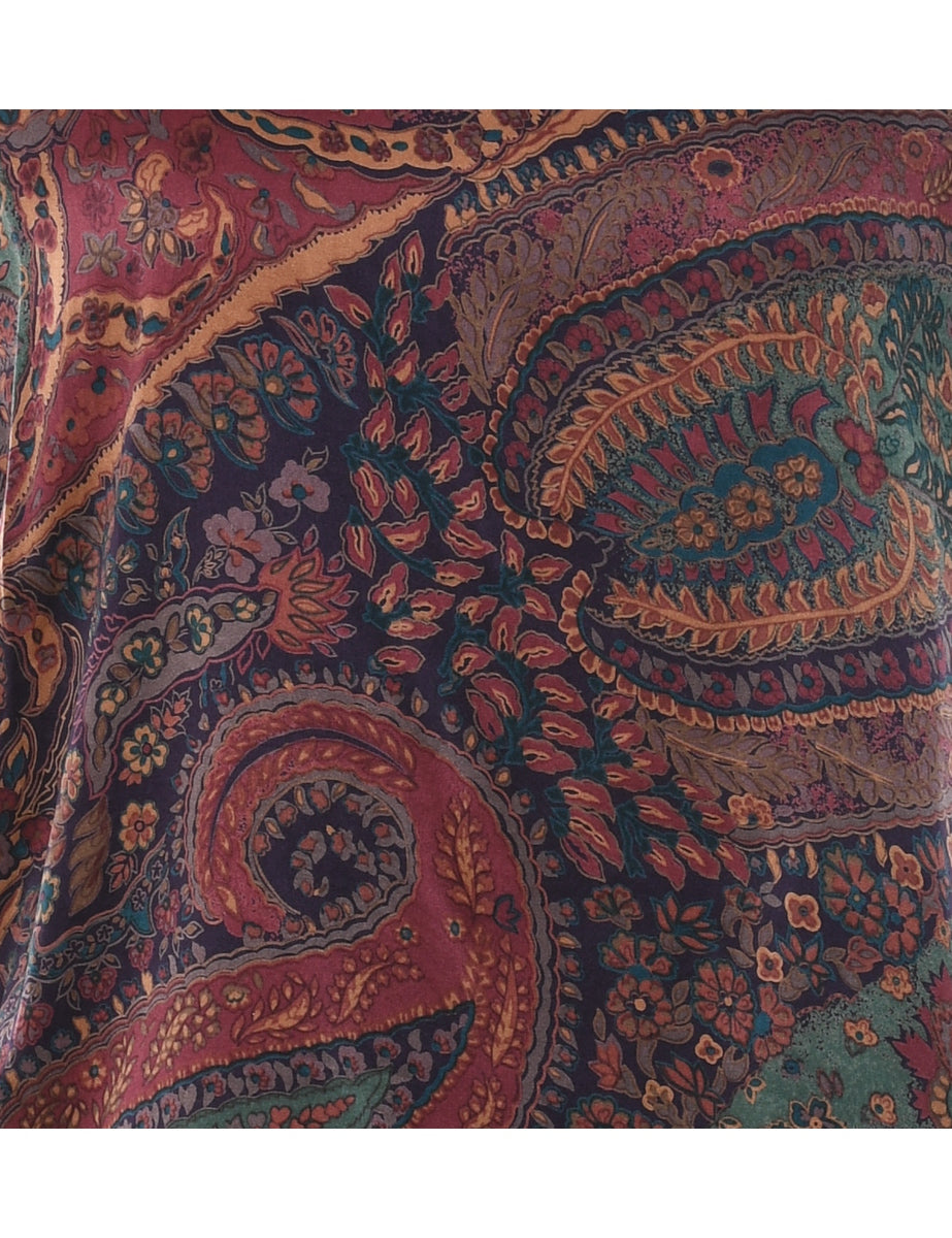 Paisley Printed Victoria's Secret Top - S