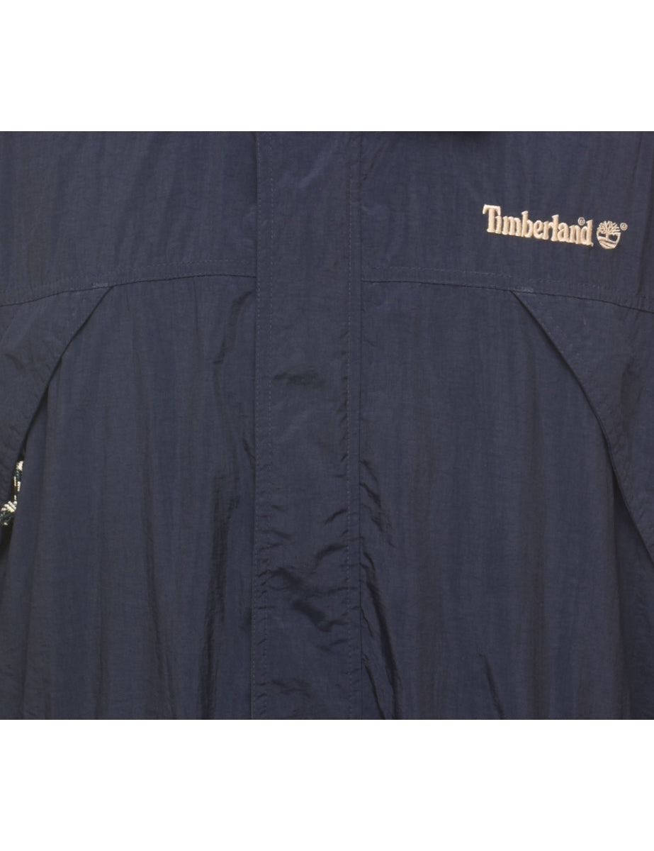 Timberland Nylon Zip-Front Embroidered Jacket - L
