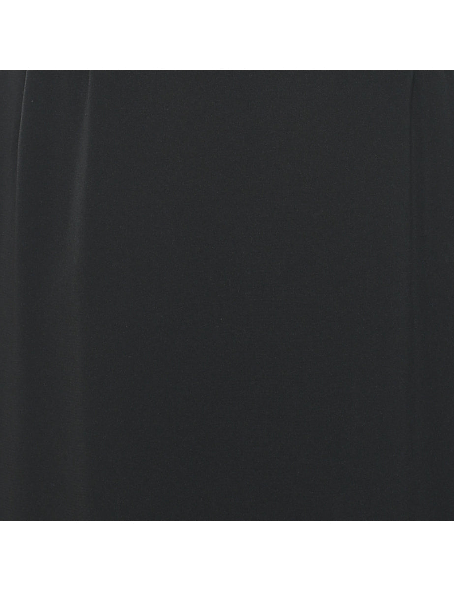 Black Sheer Sleeveless Dress - S