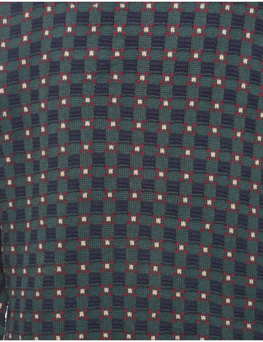 Bill Blass Patterned Jumper - L