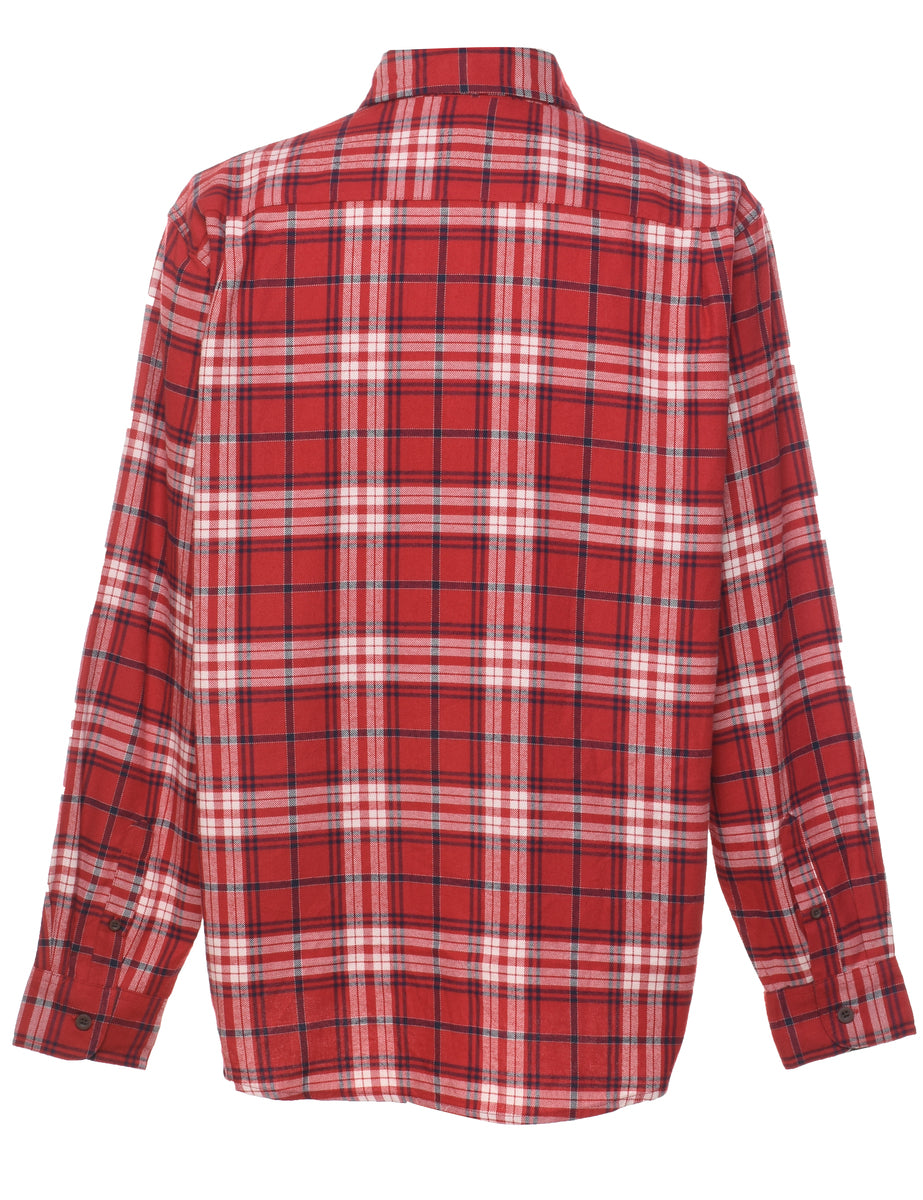 Wrangler Red Classic Checked Shirt - L