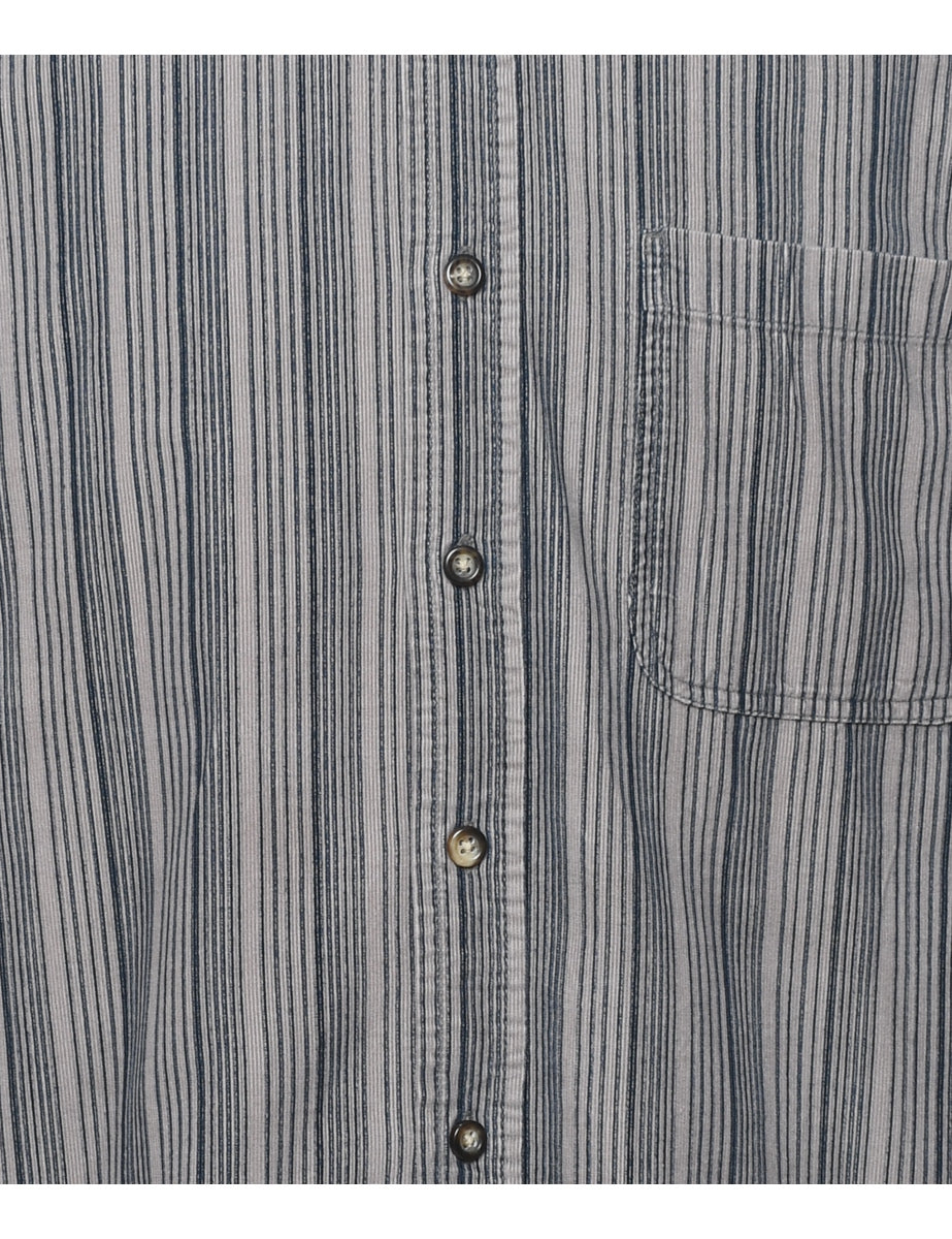 Corduroy Striped Shirt - M