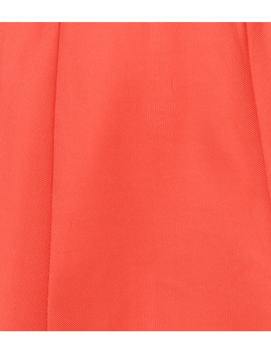 Orange A-line Skirt - S