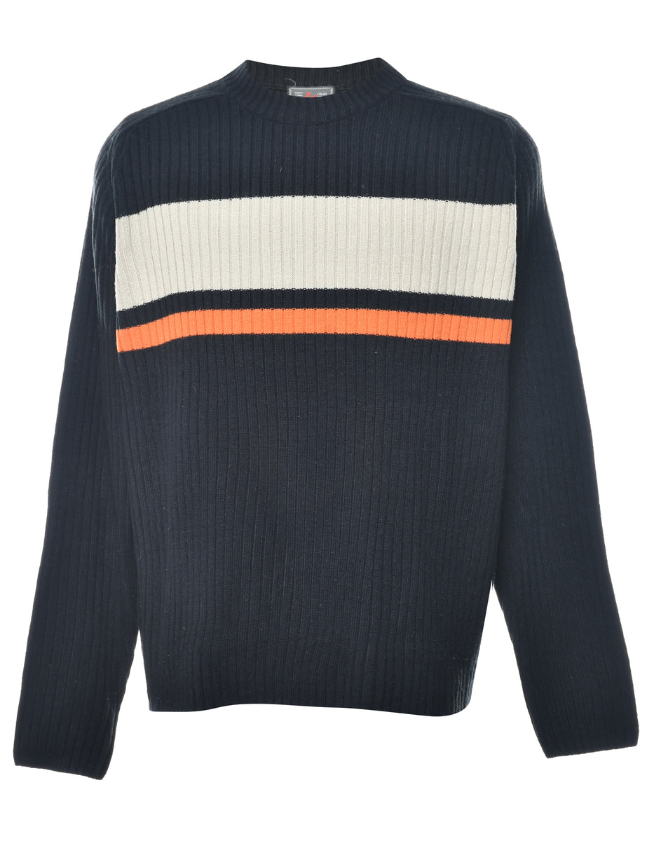 Long Sleeved Black Jumper - L