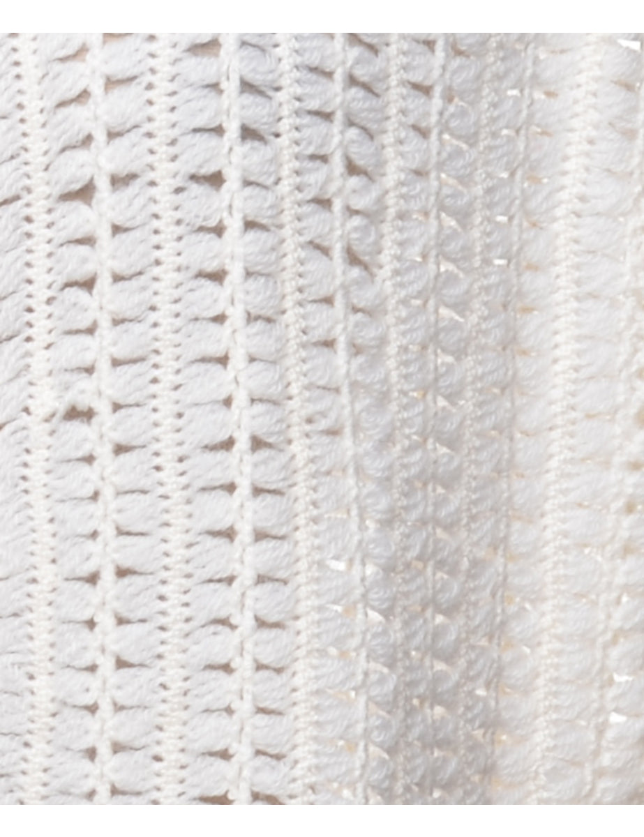 1990s Crochet Summer Knit - L