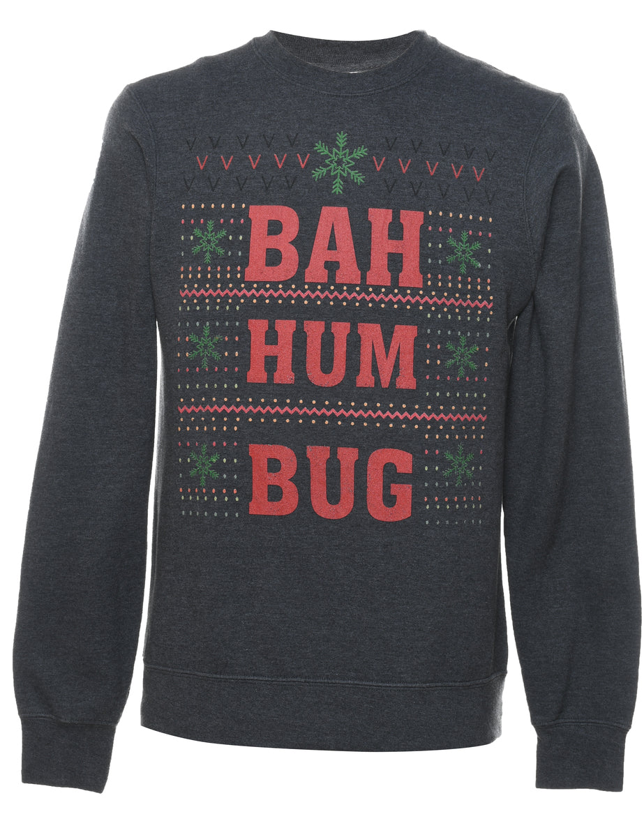 Dark Grey Christmas Sweatshirt - S