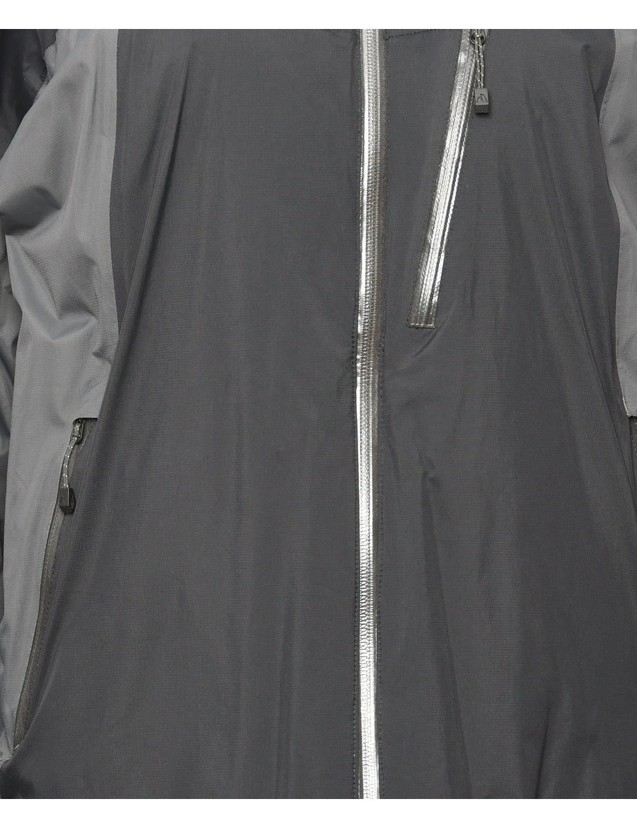 Dark Grey & Black Contrast Mountaineering Jacket - M