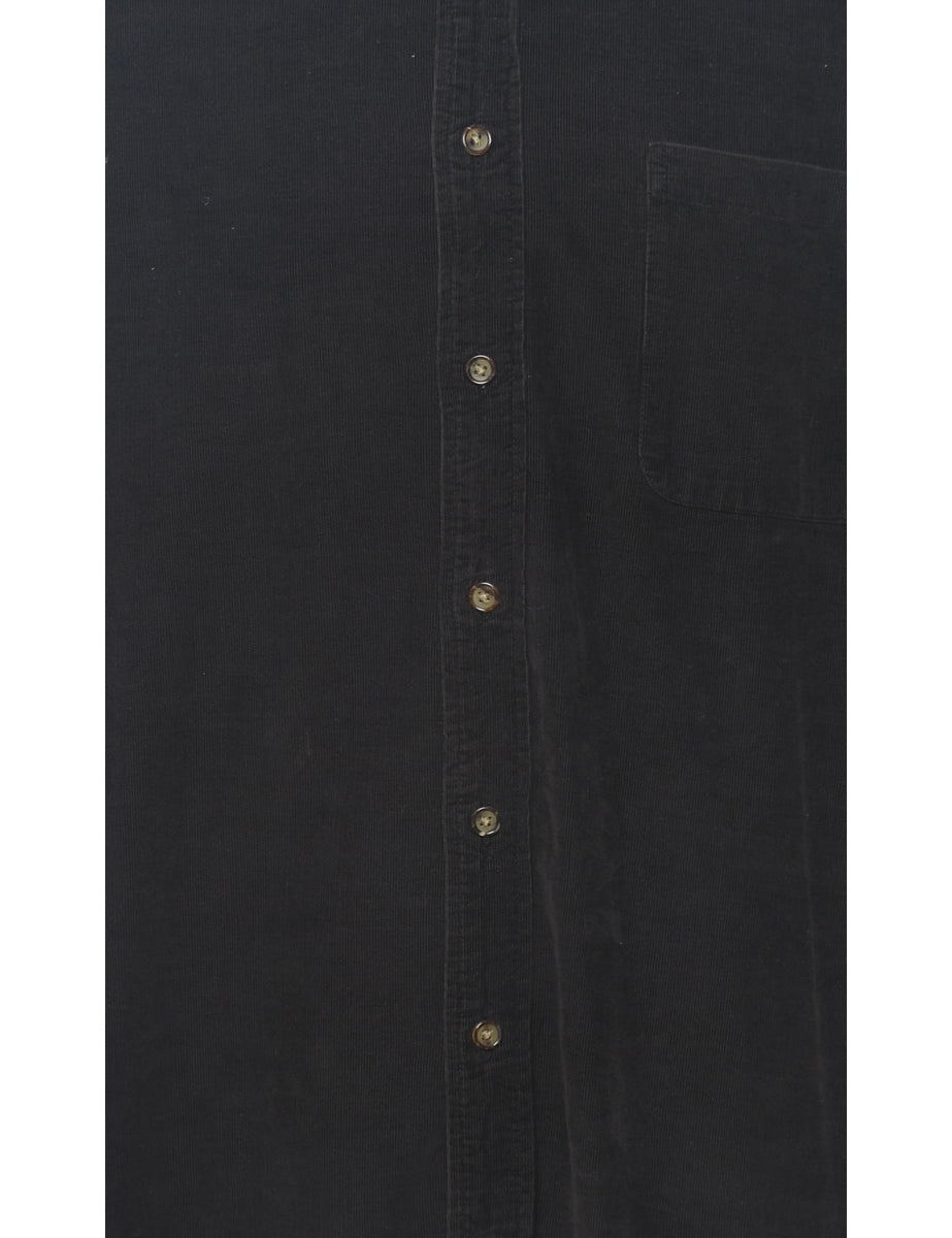 Dark Brown Corduroy Shirt - XL