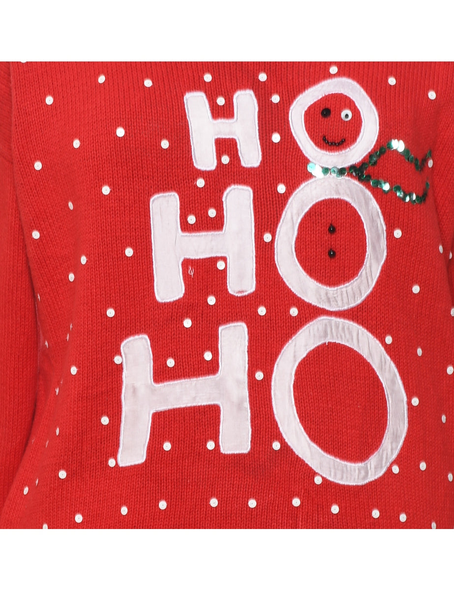 Snowman Christmas Jumper - M