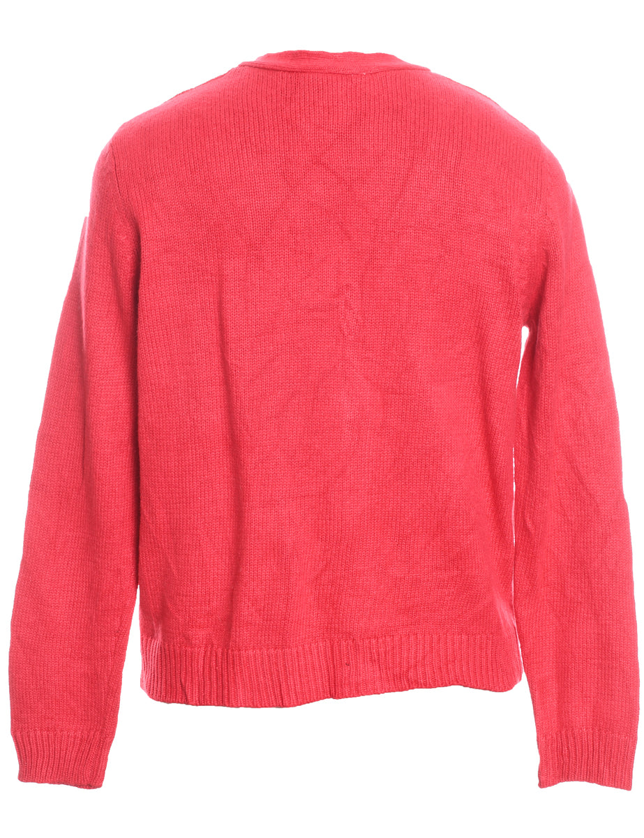 Snowman Christmas Cardigan - M