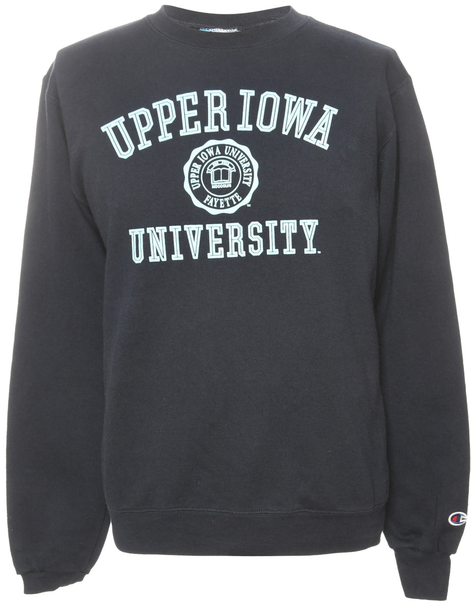 Navy Printed Sweatshirt - L