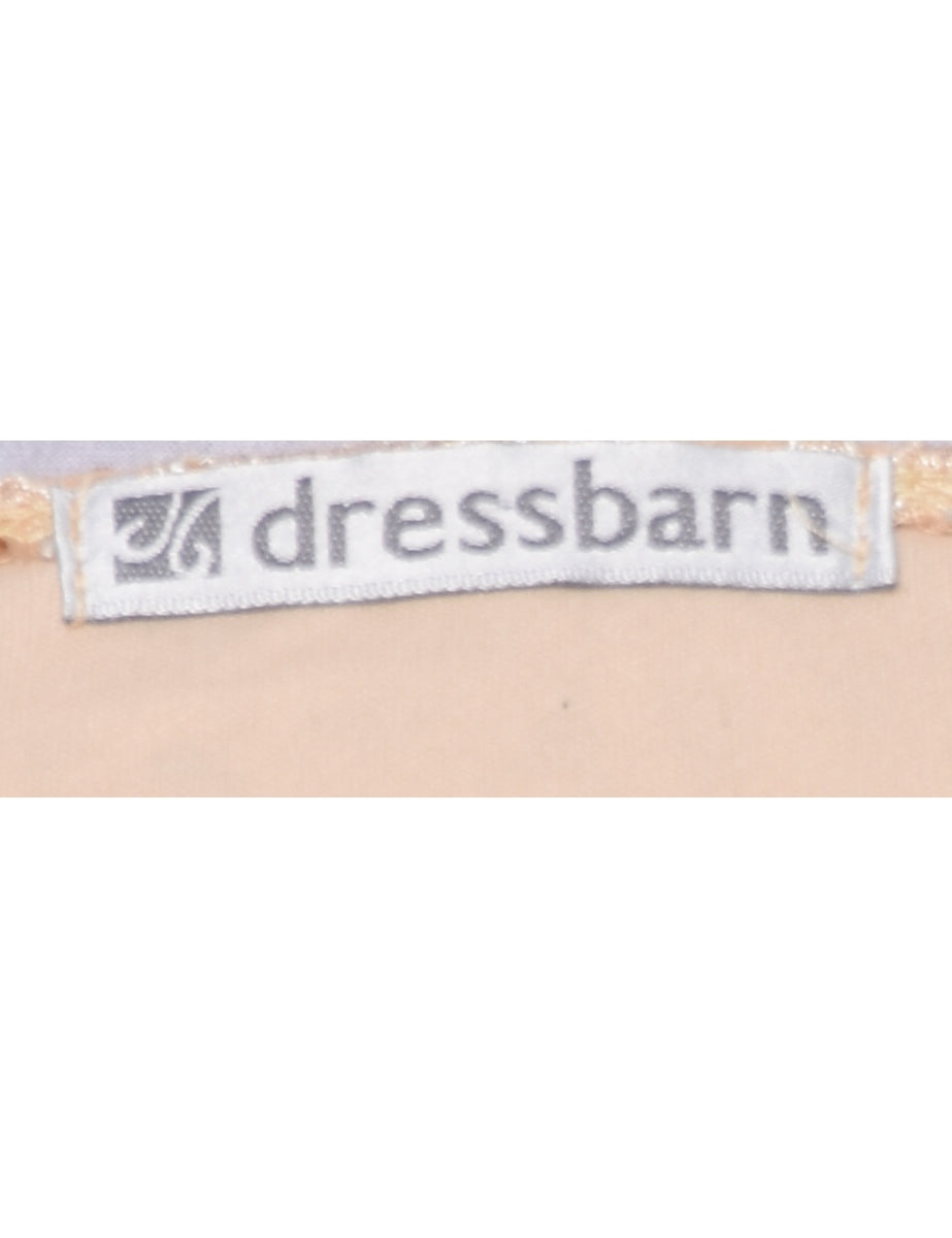 Lace Light Brown Evening Top - M