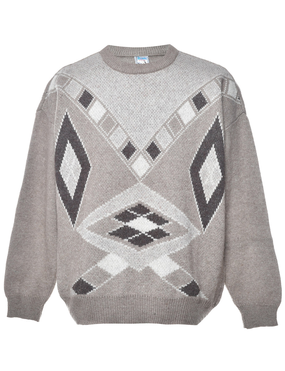 Geometric Pattern Jumper - XL