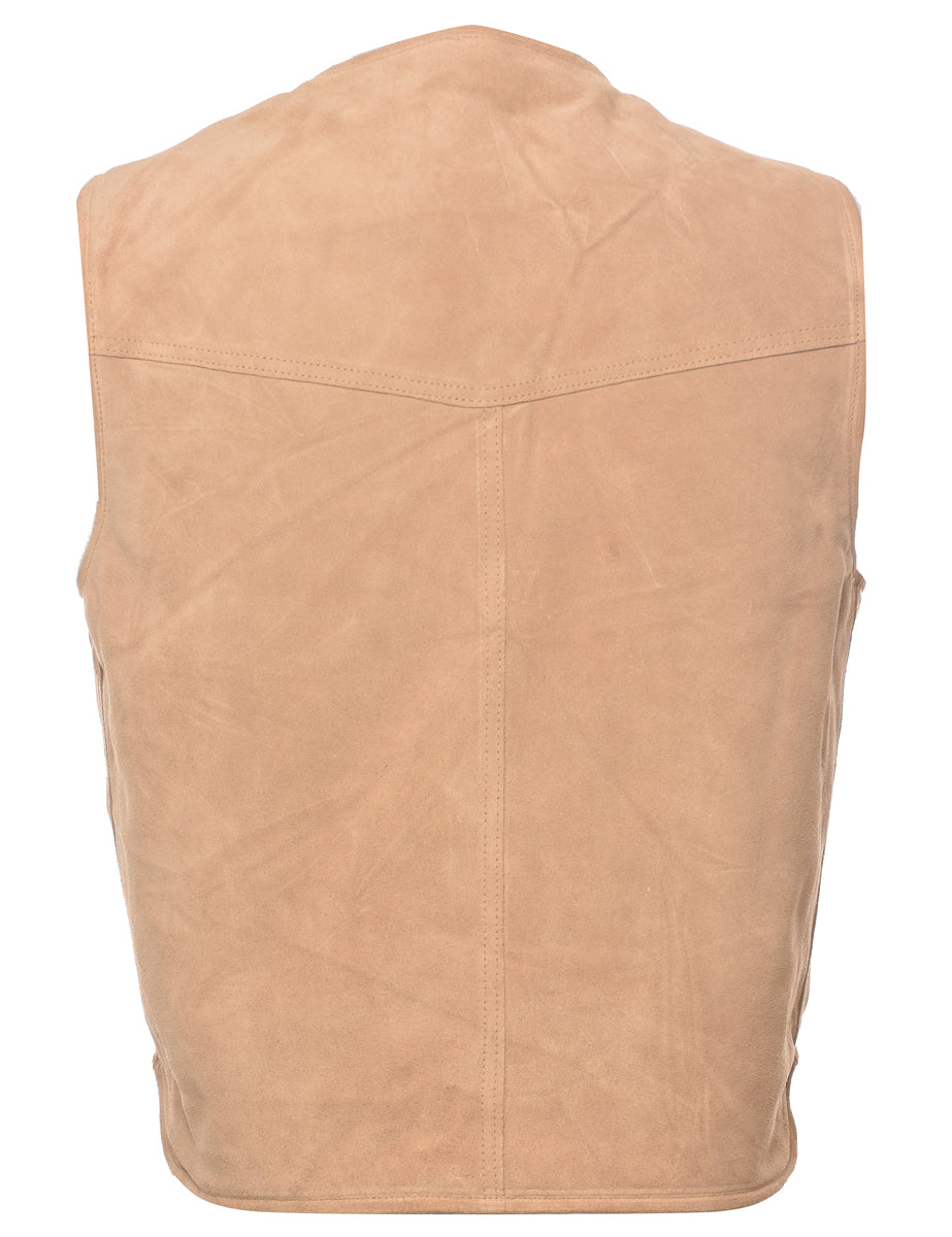 Sears Shearling Suede Waistcoat - L