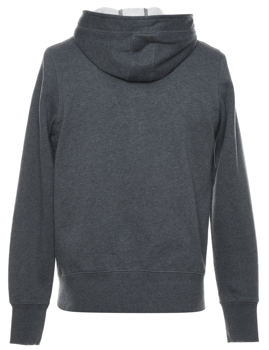 Dark Grey Hooded Sweatshirt - M