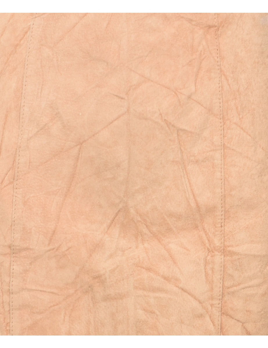 Suede Pencil Skirt - S