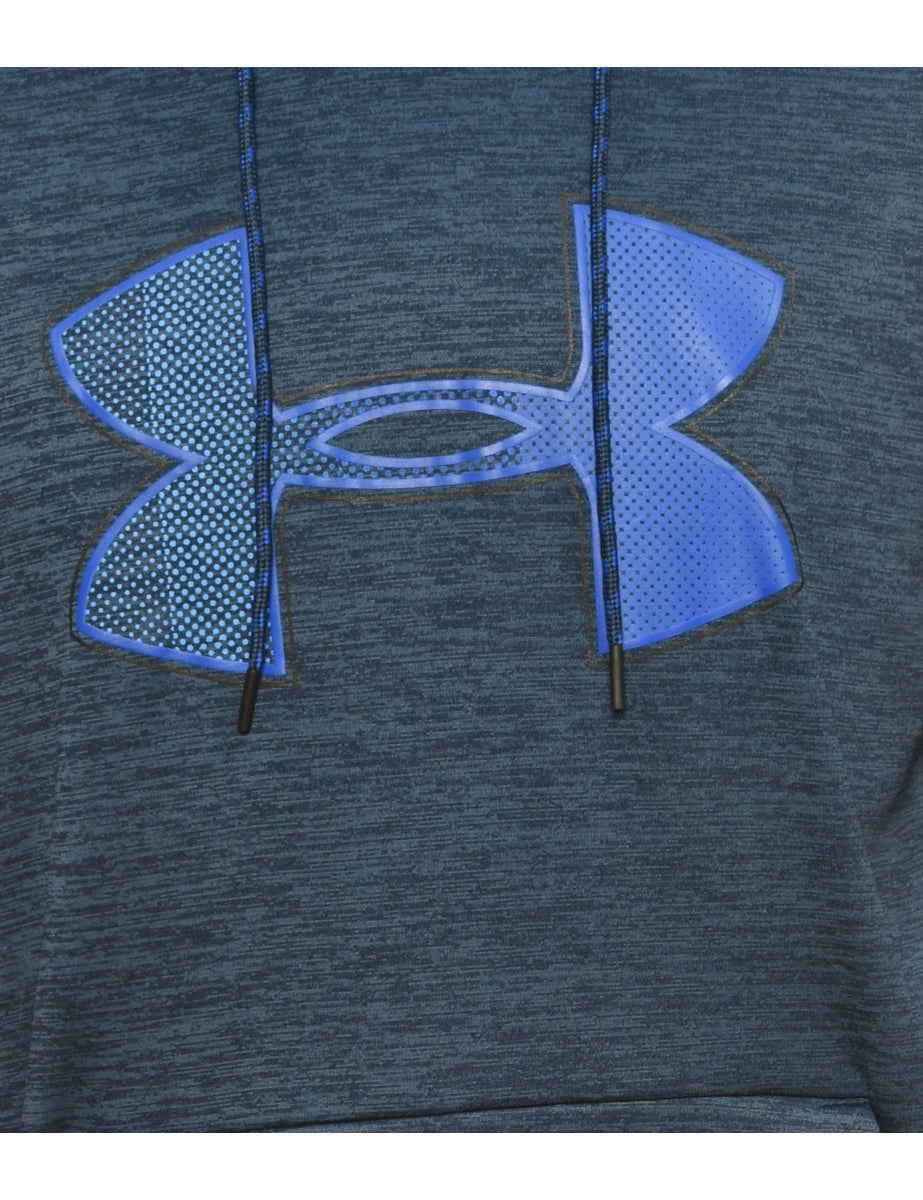 Navy Under Armour Printed Hoodie - S