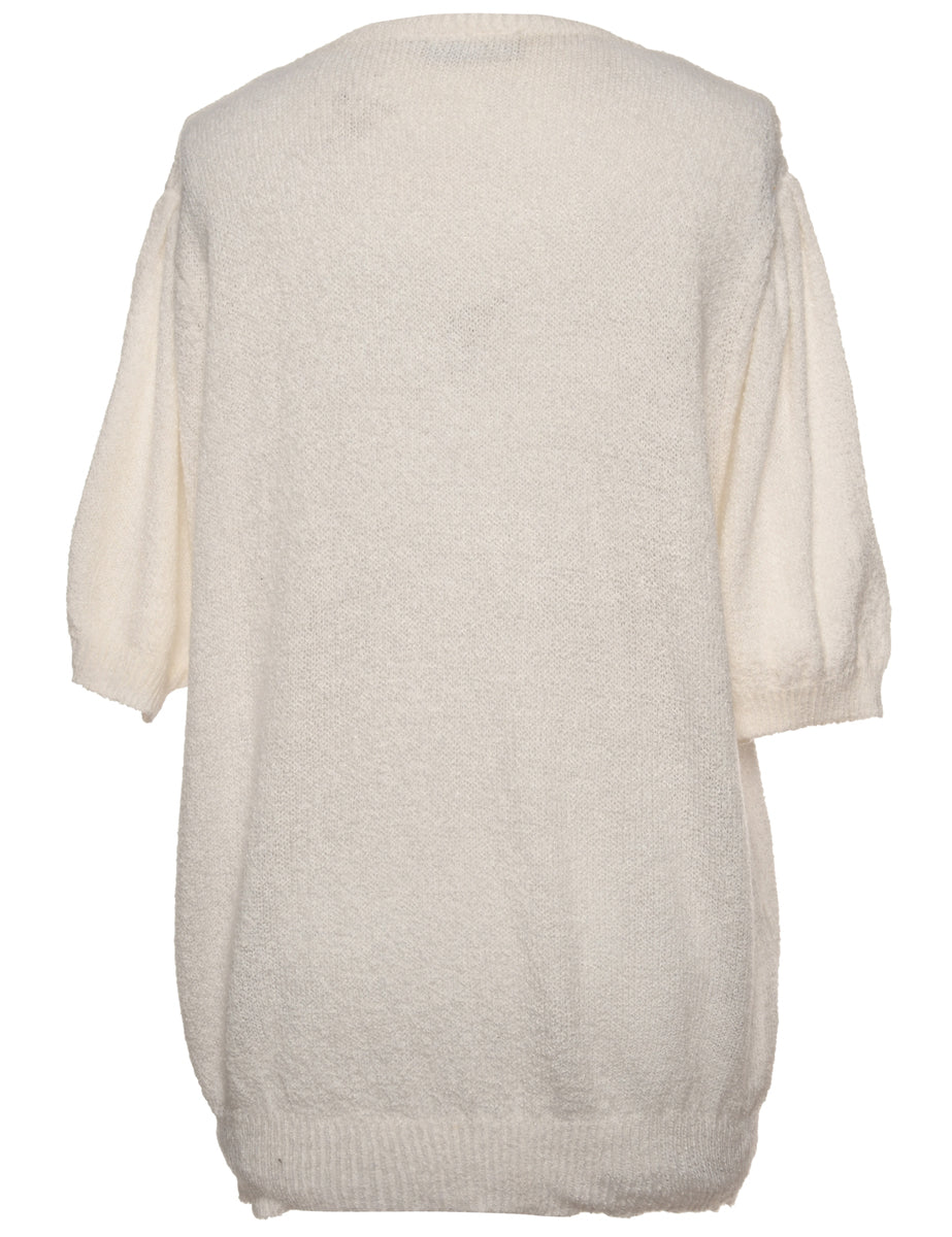 Embroidered Jumper - M