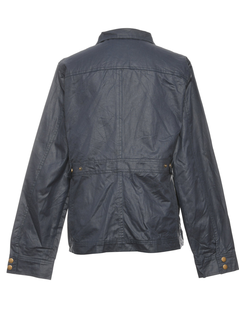 Button-Front Classic Navy Jacket - L