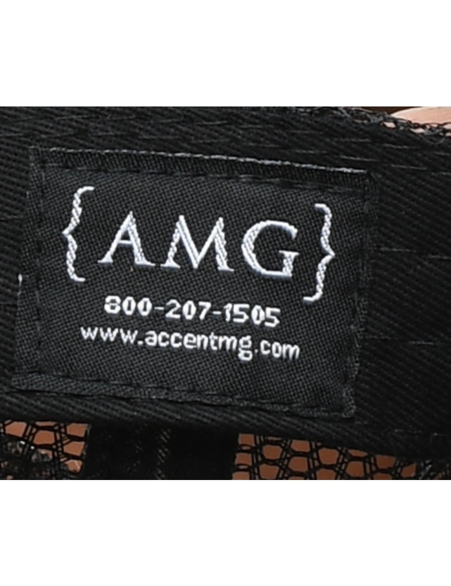 Black Embroidery Cap - XS