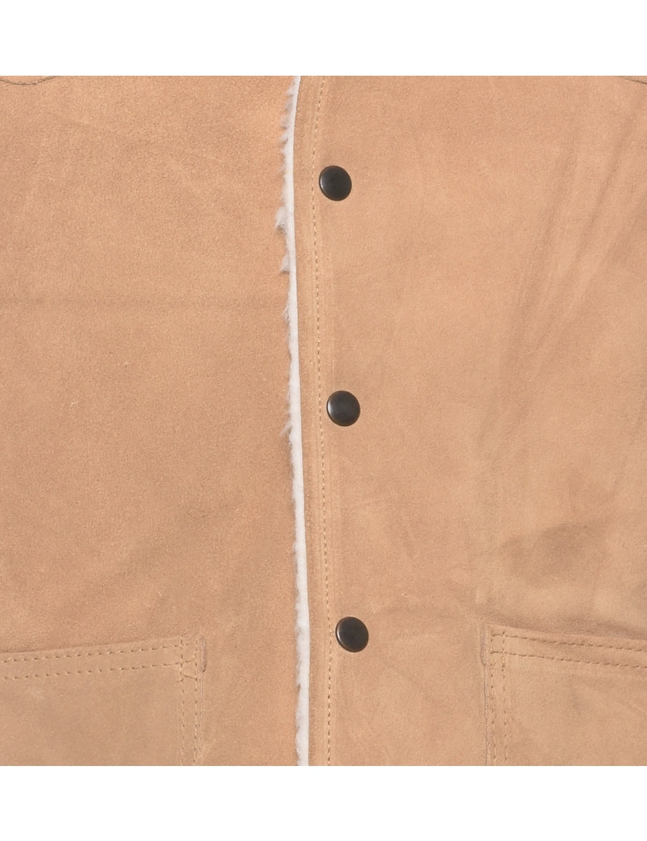 Sears Shearling Suede Waistcoat - L