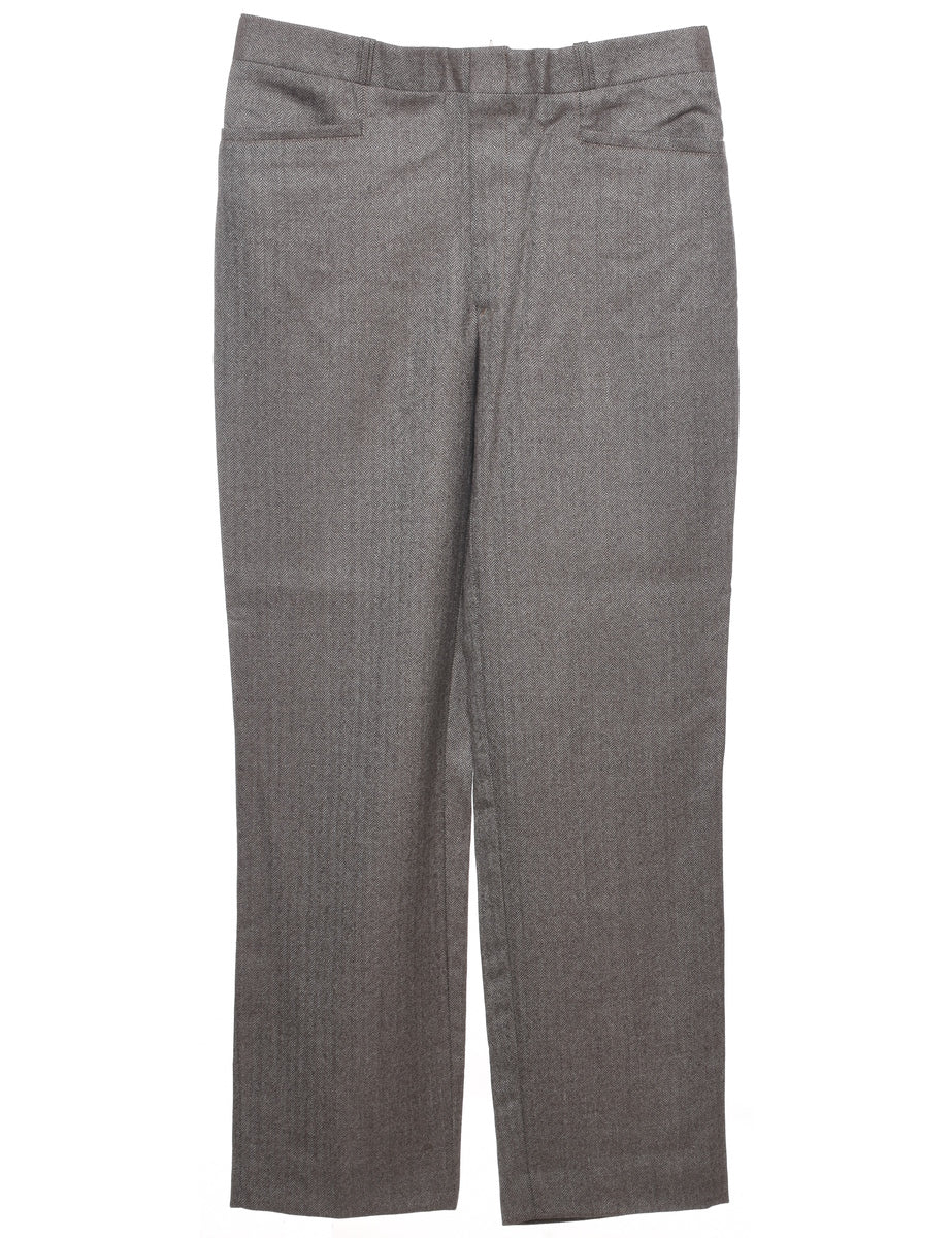 Herringbone Tweed Trousers - W35 L31